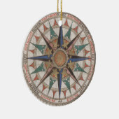Historische Nautical Compass (1543) Keramisch Ornament (Rechts)