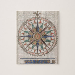 Historische Nautical Compass (1543) Legpuzzel