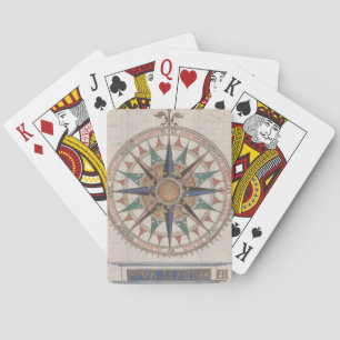 Historische Nautical Compass (1543) Pokerkaarten