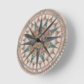 Historische Nautical Compass (1543) Ronde Klok (Hoek)