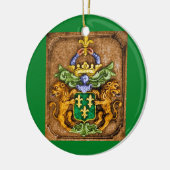 Historische Nederlandse Van Westervelt Crest Keramisch Ornament (Links)