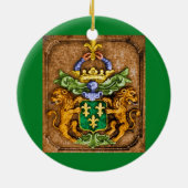 Historische Nederlandse Van Westervelt Crest Keramisch Ornament (Achterkant)