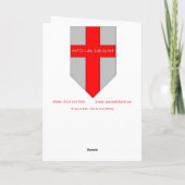 "Historische Ness Church" Pasen Kaart (Achterkant)