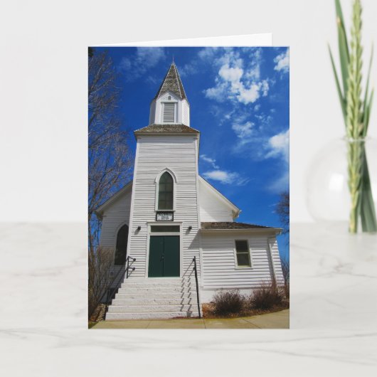 "Historische Ness Church" Pasen Kaart (Voorkant)
