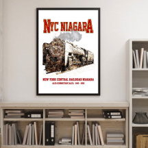 Historische NYC Niagara-trein Stoomlocomotief