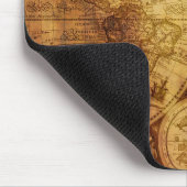 Historische Oude Antiek Wereldkaart Muismat (Hoek)