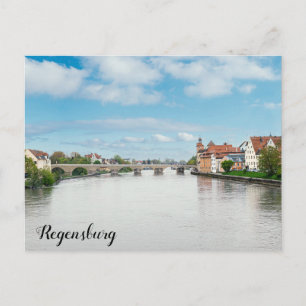 Historische oude binnenstad van Regensburg, Duitsl Briefkaart