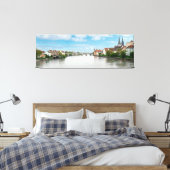 Historische oude binnenstad van Regensburg, Duitsl Canvas Afdruk (Insitu (Slaapkamer))
