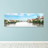 Historische oude binnenstad van Regensburg, Duitsl Canvas Afdruk (Insitu (Houten vloer))