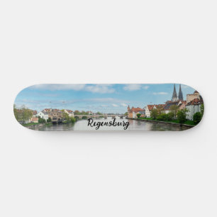 Historische oude binnenstad van Regensburg, Duitsl Persoonlijk Skateboard