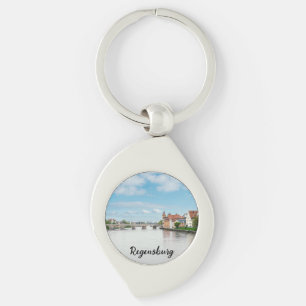 Historische oude binnenstad van Regensburg, Duitsl Sleutelhanger