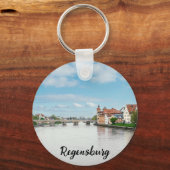 Historische oude binnenstad van Regensburg, Duitsl Sleutelhanger (Voorkant)