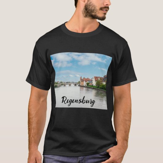 Historische oude binnenstad van Regensburg, Duitsl T-shirt (Voorkant)