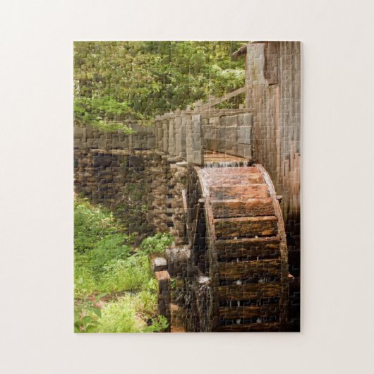 Historische Oude Molen en Waterrad Puzzel (Verticaal)