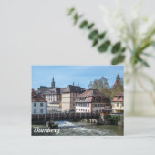 Historische oude stad en rivier in Bamberg, Duitsl Briefkaart (Staand voorkant)