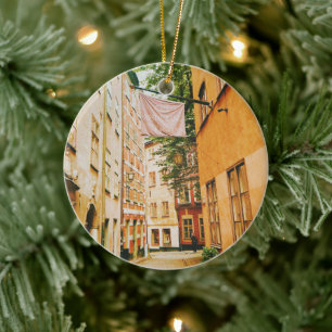 Historische oude stad, Gamla Stan, Stockholm, Zwed Keramisch Ornament