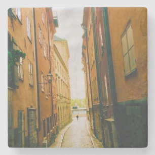 Historische oude stad, Gamla Stan, Stockholm, Zwed Stenen Onderzetter