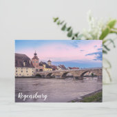 Historische oude stad in Regensburg, Duitsland (Staand voorkant)
