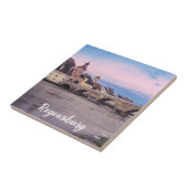 Historische oude stad in Regensburg, Duitsland Tegeltje (Zijkant)