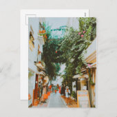 Historische oude stad Marbella Feestdagenkaart (Voorkant / Achterkant)