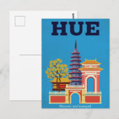 Historische pagode Hue Vietnam Briefkaart (Voorkant / Achterkant)
