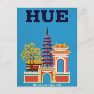 Historische pagode Hue Vietnam Briefkaart