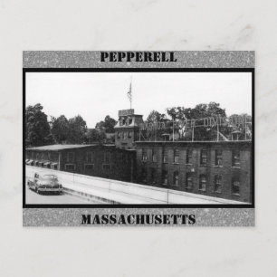 Historische papierfabriek in Pepperell Massachuset Briefkaart