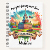 Historische Pennsylvania scène met levendige kleur Notitieboek (Voorkant)