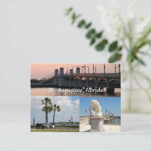 historische plaatsen in de vs in st. augustine flo briefkaart (Staand voorkant)