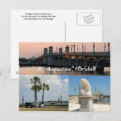 historische plaatsen in de vs in st. augustine flo briefkaart (Voorkant / Achterkant)