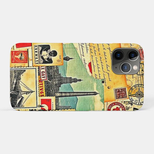 historische postreis Case-Mate iPhone case (Achterkant (horizontaal))