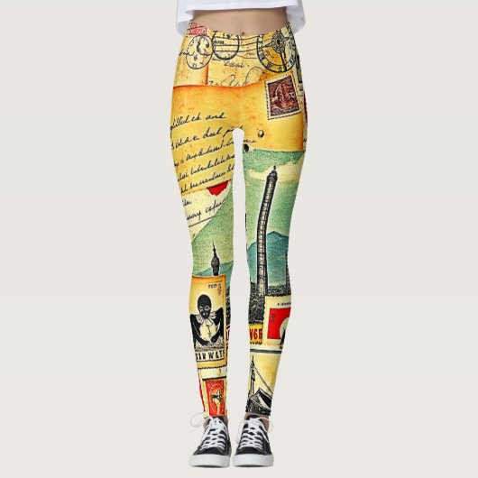historische postreis leggings (Voorkant)