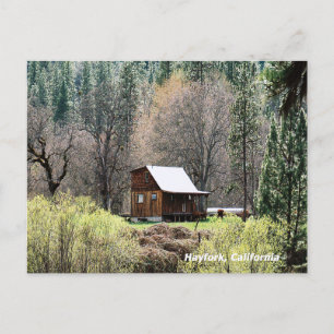 Historische potato Creek Log Cabin..... Briefkaart