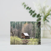Historische potato Creek Log Cabin..... Briefkaart (Staand voorkant)
