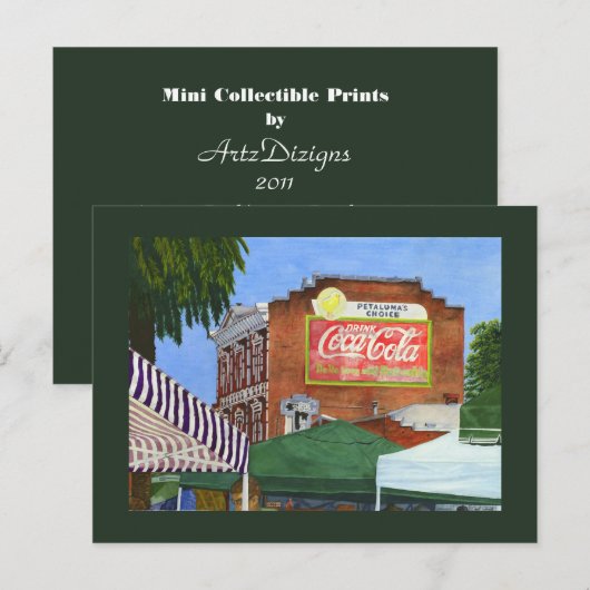 Historische Prints voor het bouwen van mini-collec Briefkaart (Voorkant / Achterkant)