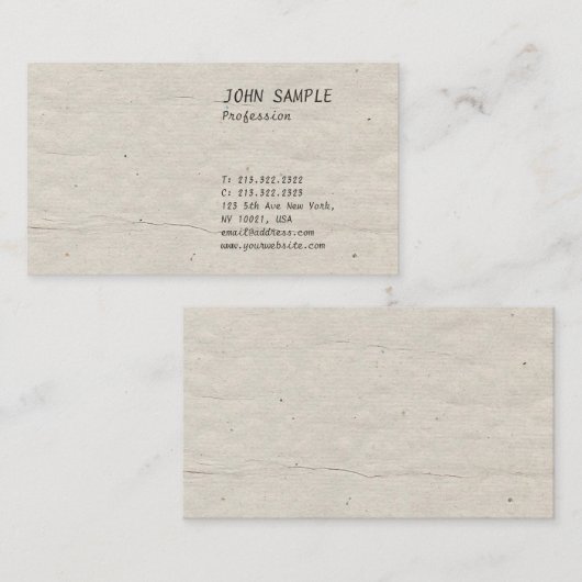  Historische Professionele Gebruikte Wijze van het Visitekaartje (Voorkant / Achterkant)