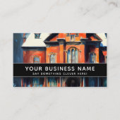 Historische Red Brick Building Elegant Professiona Afsprakenkaartje (Voorkant)