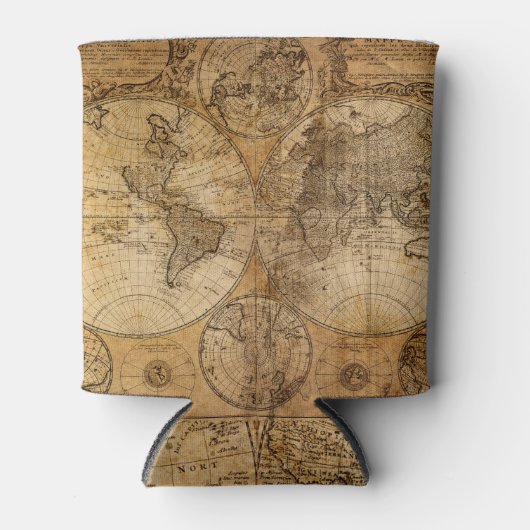 Historische reis: 1746 Wereldkaart Blikjeskoeler (Voorkant)