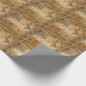 Historische reis: 1746 Wereldkaart Cadeaupapier (Hoek)