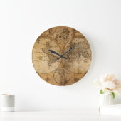 Historische reis: 1746 Wereldkaart Grote Klok (Huis)