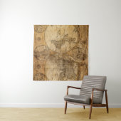 Historische reis: 1746 Wereldkaart Wandkleed (In Situ (horizontaal))