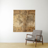 Historische reis: 1746 Wereldkaart Wandkleed (In situ)