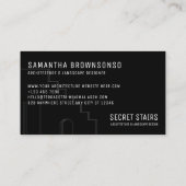 Historische renovatie van de Zwarte Architect Visitekaartje (Achterkant)