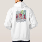 Historische Rode Bakstenen Ingang Hoodie (Achterkant)