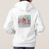 Historische Rode Bakstenen Ingang Hoodie (Achterkant)