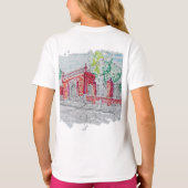 Historische Rode Bakstenen Ingang T-shirt (Achterkant)