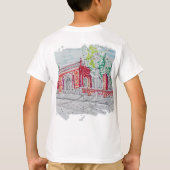 Historische Rode Bakstenen Ingang T-shirt (Achterkant)