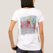 Historische Rode Bakstenen Ingang T-shirt (Achterkant)