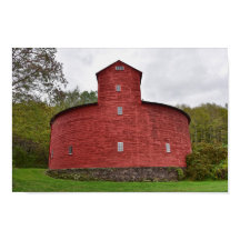 Historische rode ronde schuur, Halcottsville, New