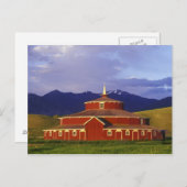 Historische ronde Barn op Twin Bridges Montana Briefkaart (Voorkant / Achterkant)